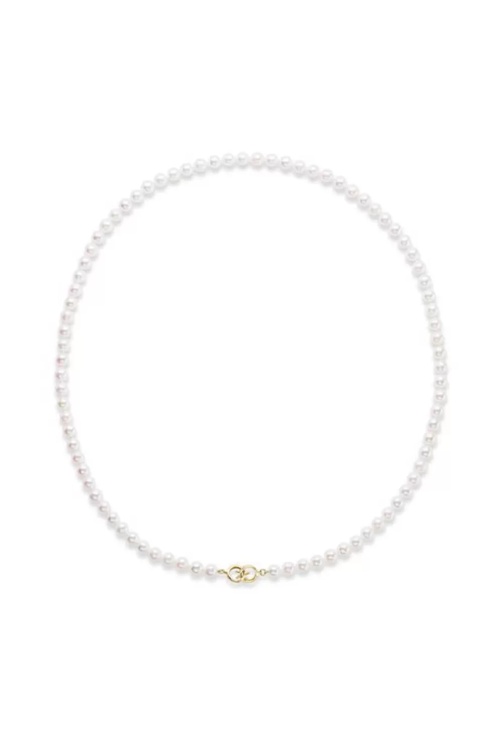 Woman KBH Fine Jewelry | Akoya Pearl Adjustable Lariat Necklace In Yellow Gold
