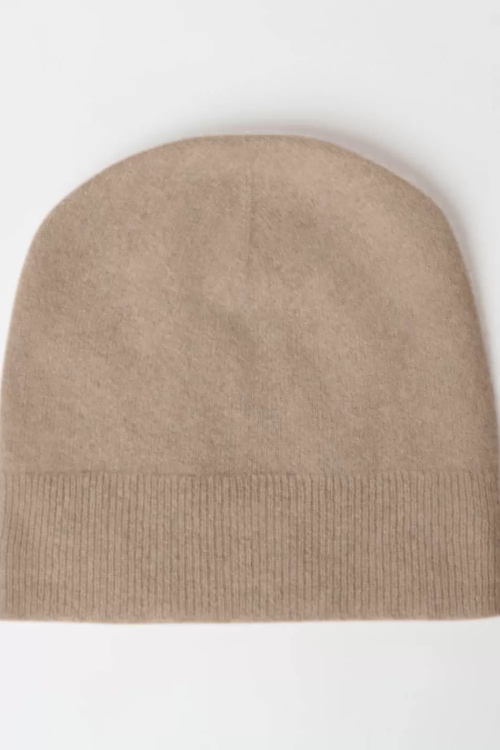 Woman Santicler Knitwear | Alby Cashmere Beanie Hat In Fawn