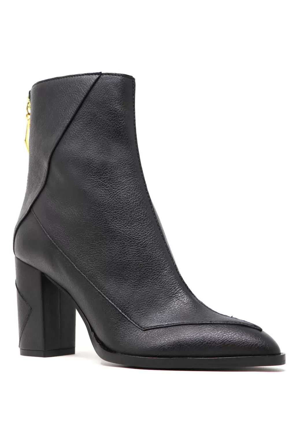 Woman Sylven New York Shoes | Almasi Black Vegan Apple Leather Boots