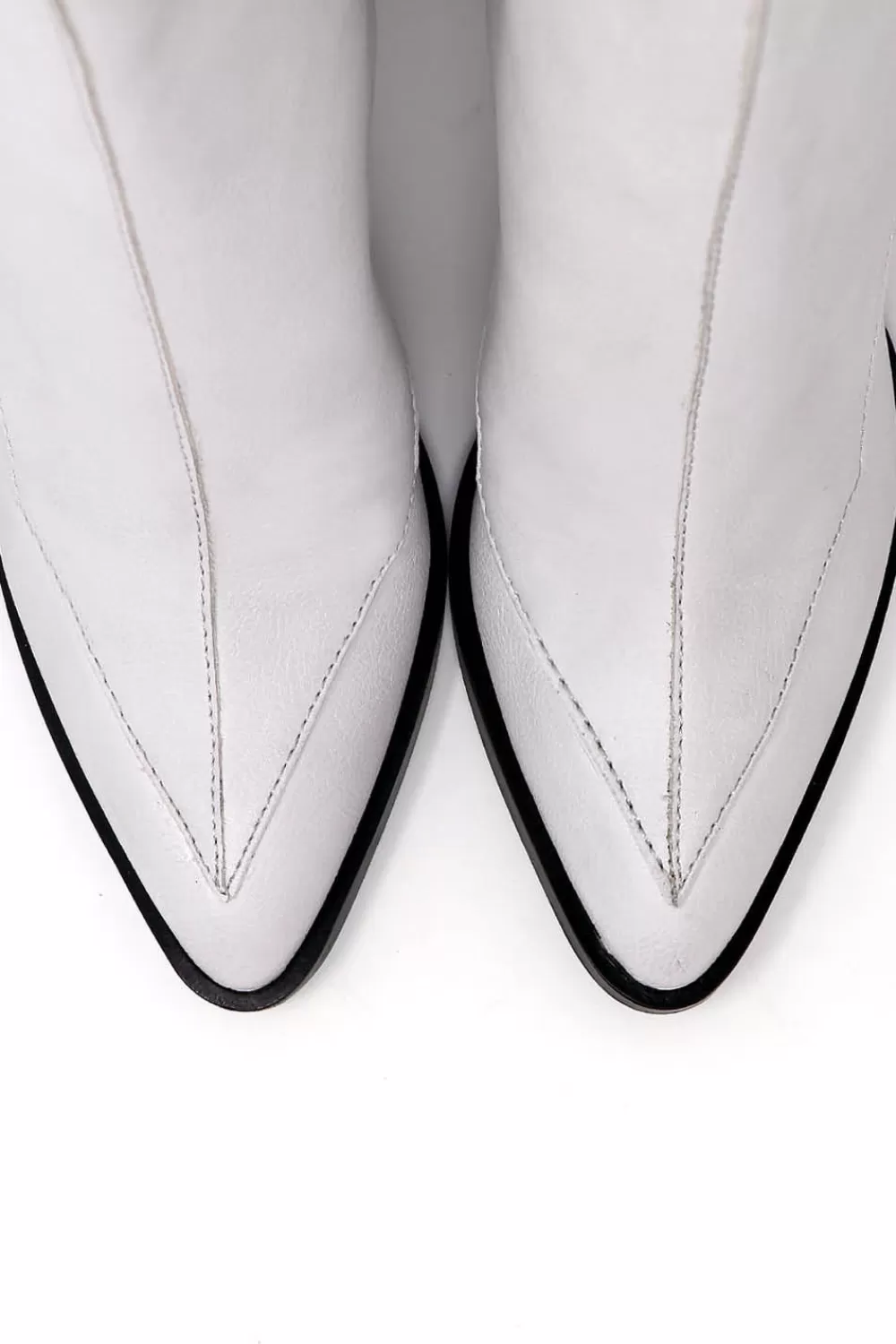 Woman Sylven New York Shoes | Almasi White Vegan Apple Leather Boots