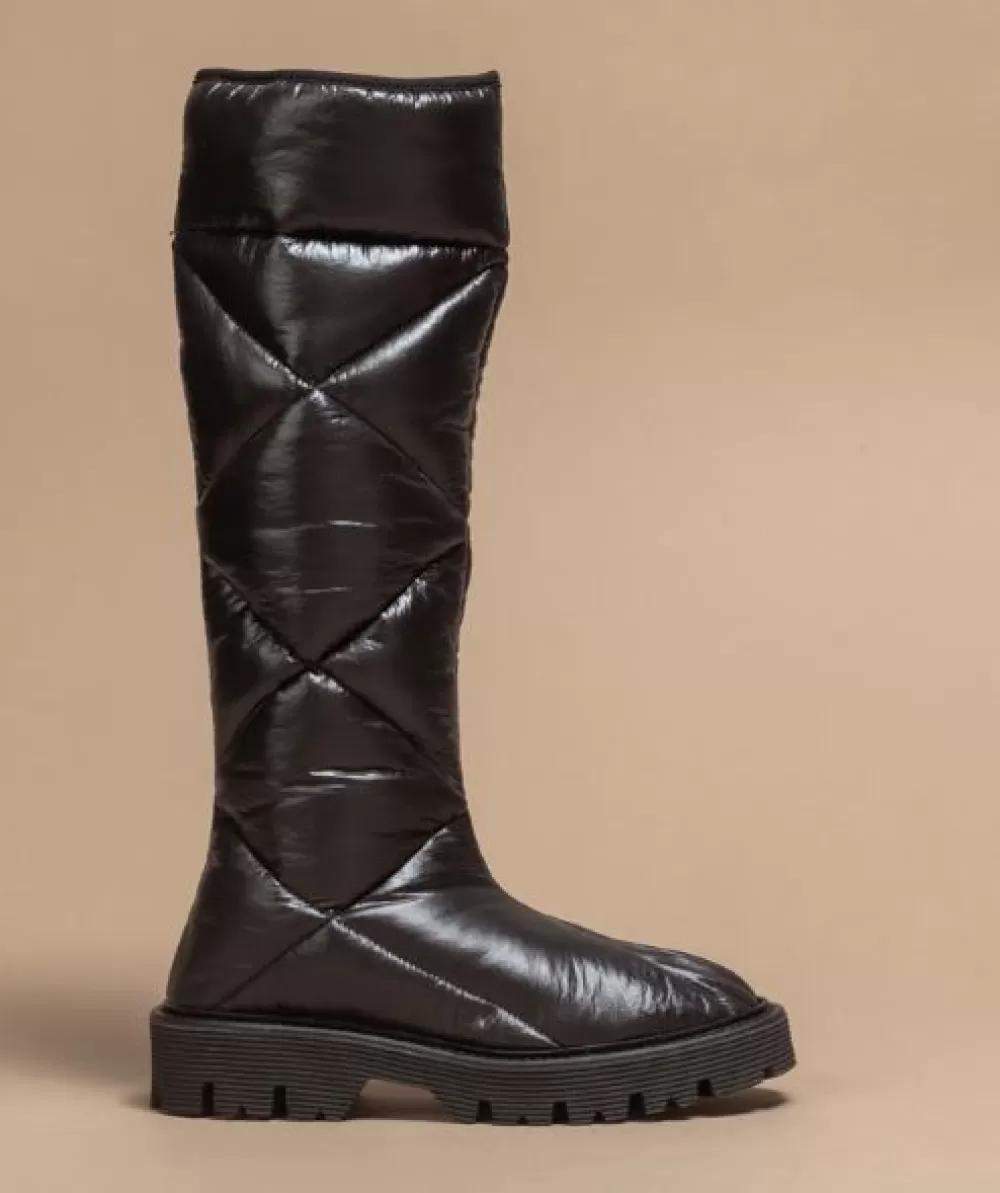 Woman O2monde Shoes | Amaterasu Quilted Nylon Boot Black