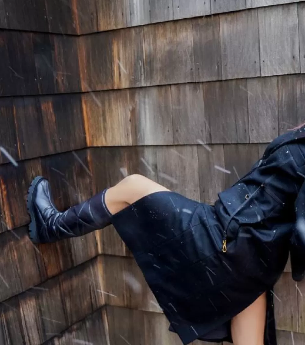 Woman O2monde Shoes | Amaterasu Quilted Nylon Boot Black