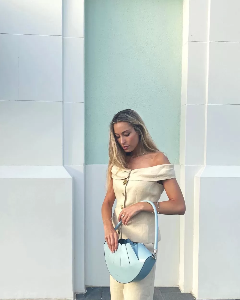 Woman DeGabriel Bags | Ame Sky In Sky Blue