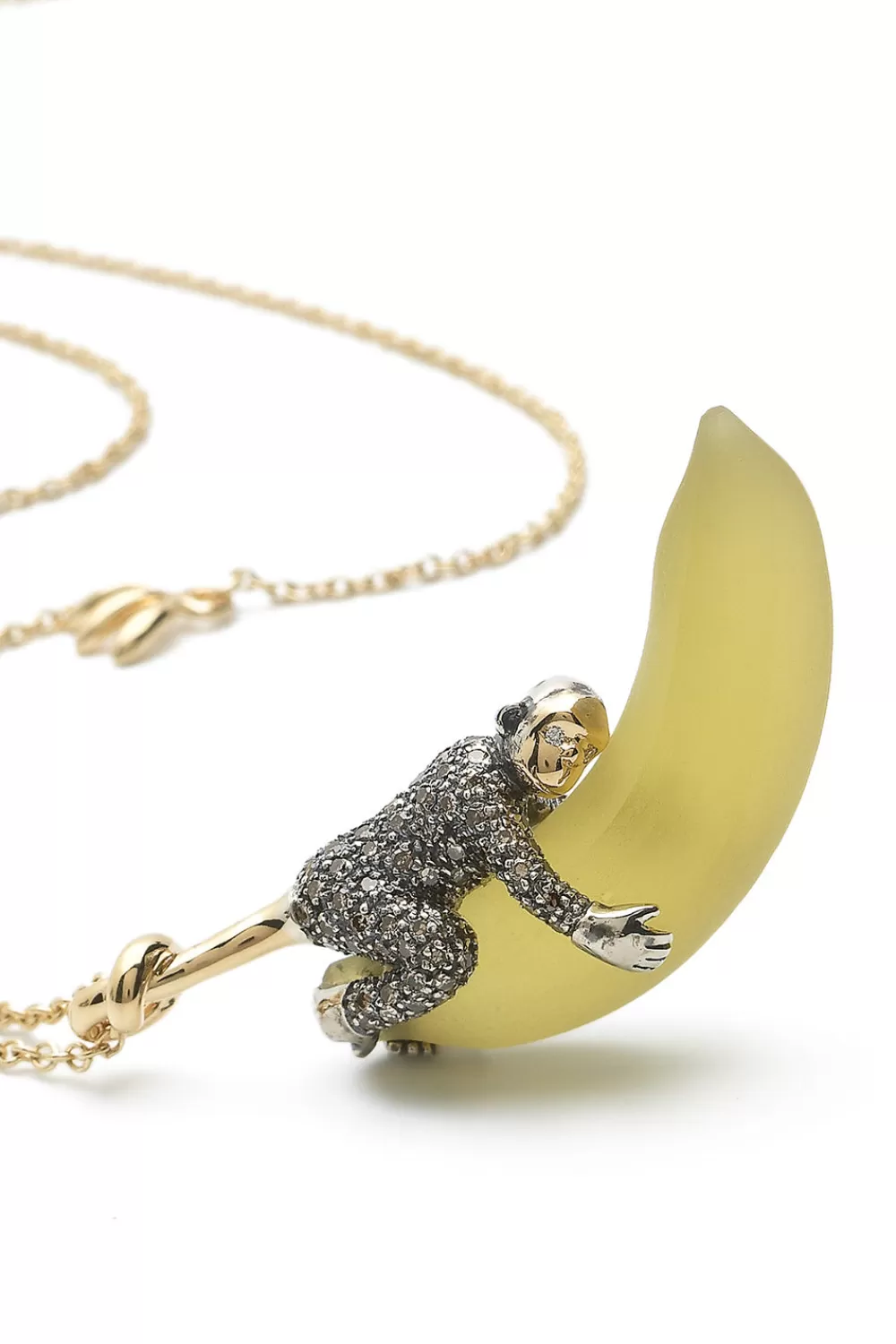Woman Bibi van der Velden Fine Jewelry | Banana Monkey Necklace