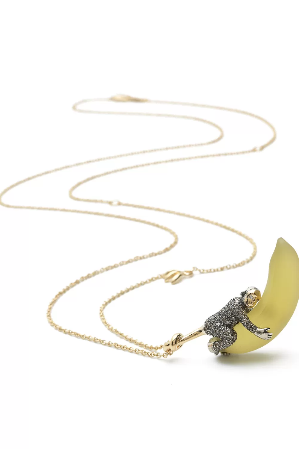 Woman Bibi van der Velden Fine Jewelry | Banana Monkey Necklace