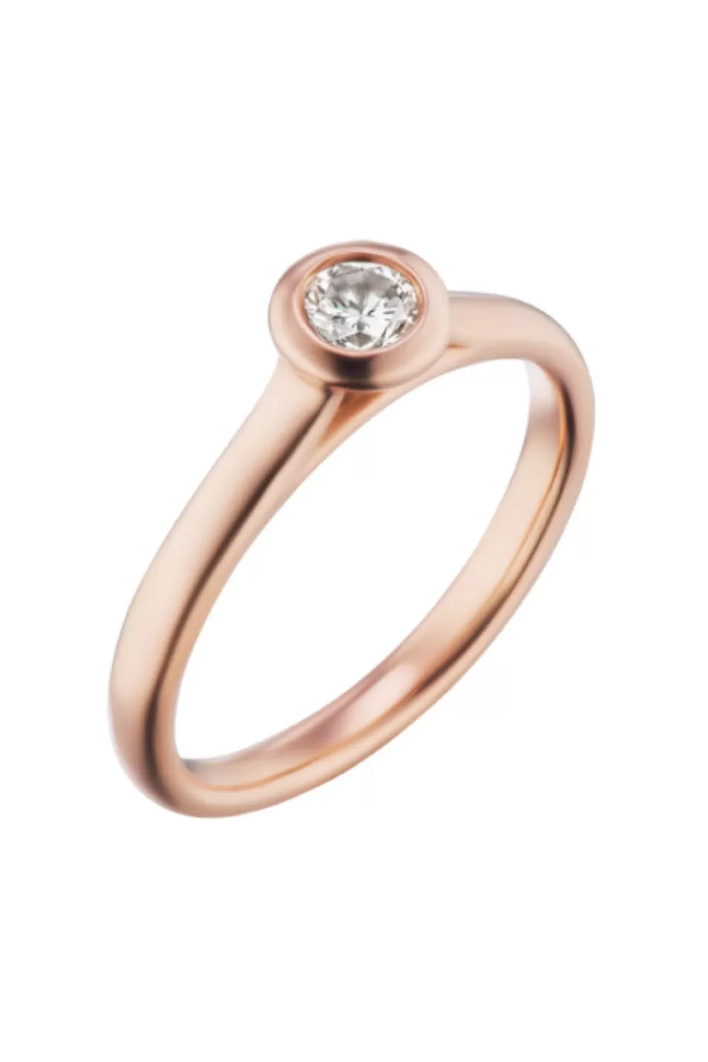 Woman KBH Fine Jewelry | Bezel Band In Rose Gold