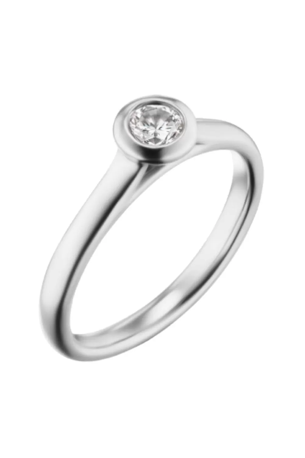 Woman KBH Fine Jewelry | Bezel Band In White Gold