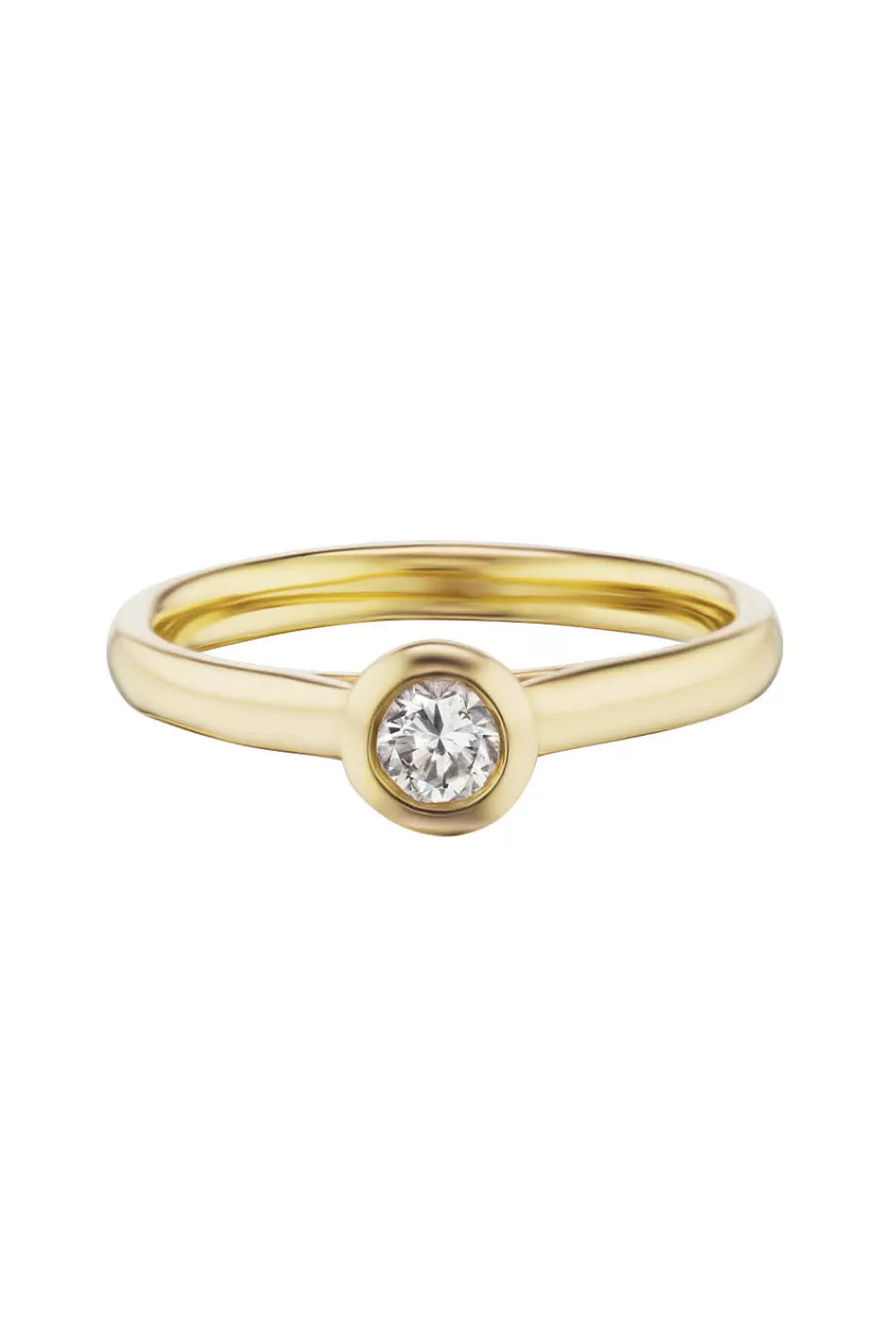Woman KBH Fine Jewelry | Bezel Band In Yellow Gold