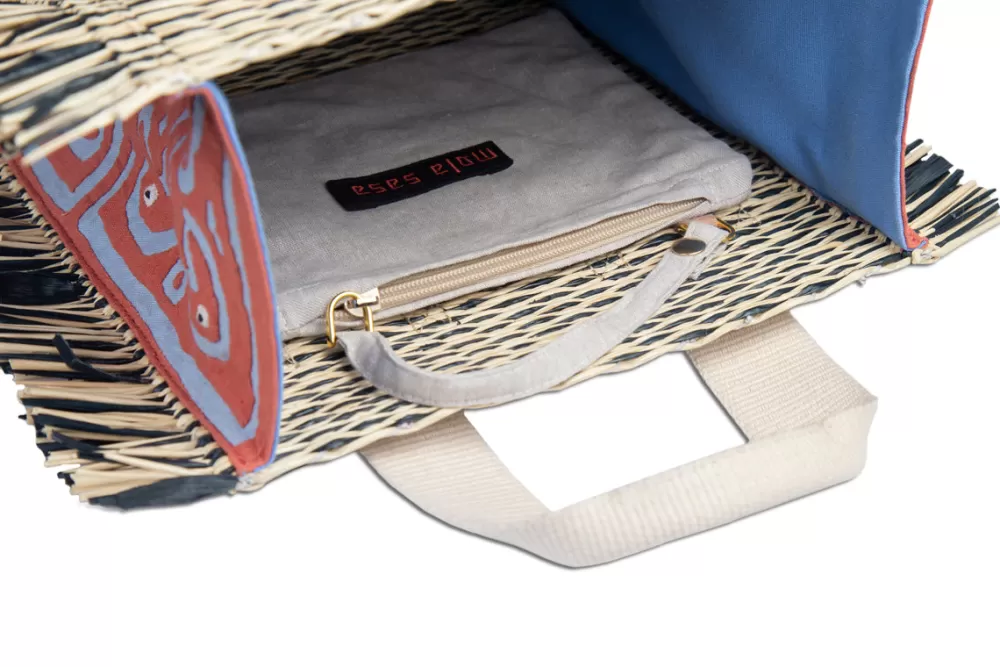 Woman Mola Sasa Bags | Black & White Chimichagua Tote
