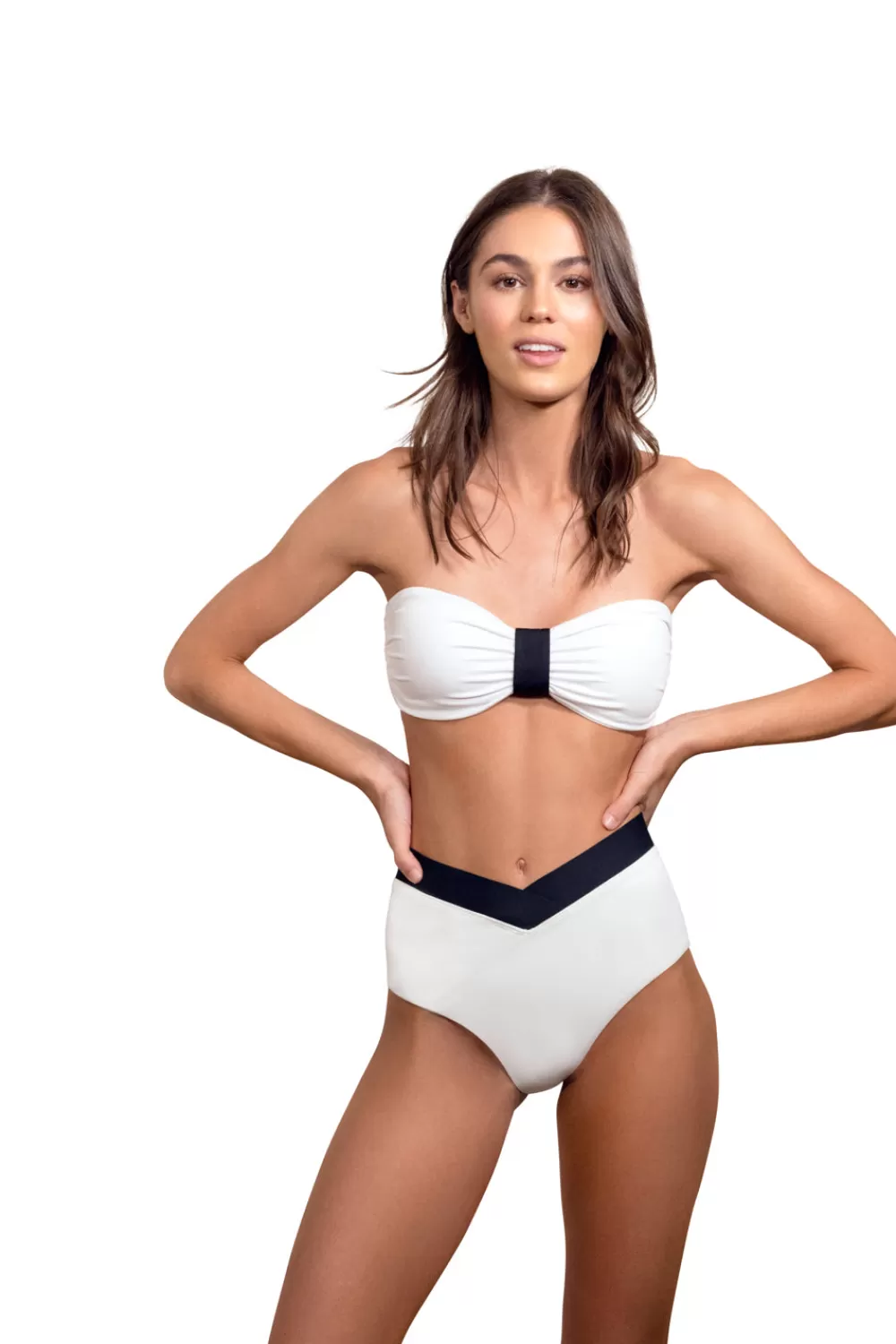 Woman Tabacaru Beachwear | Blair Swimsuit In White
