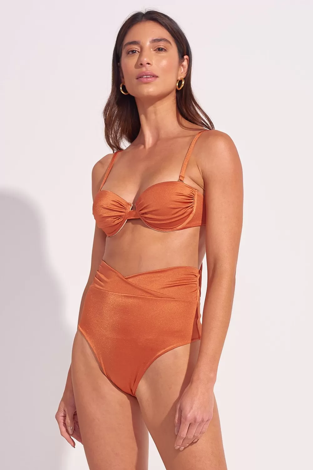 Woman Ancora Beachwear | Bottom My Polished Balconette Terracota Hw