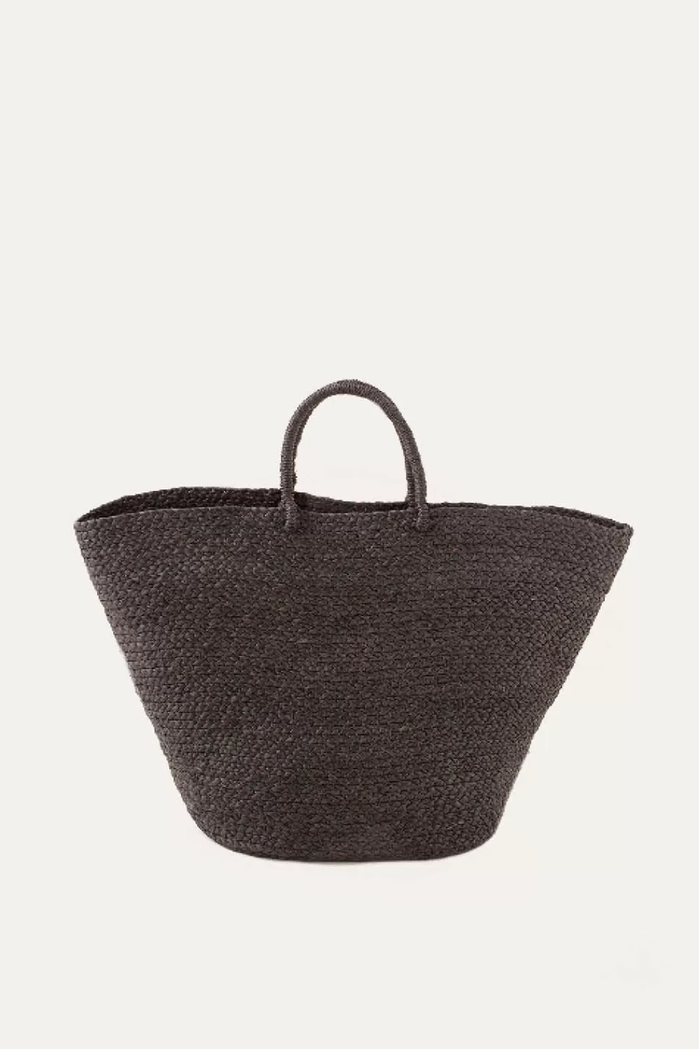 Woman Indego Africa Furniture | Braided Raffia Bag Black