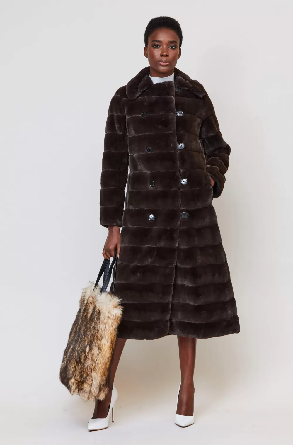 Woman Maison Atia Coats | Catherine Raye Coat In Chocolat