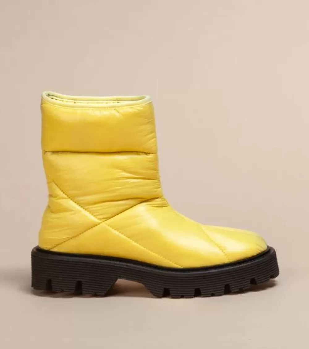 Woman O2monde Shoes | Damu Quilted Nylon Vegan Bootie Sun