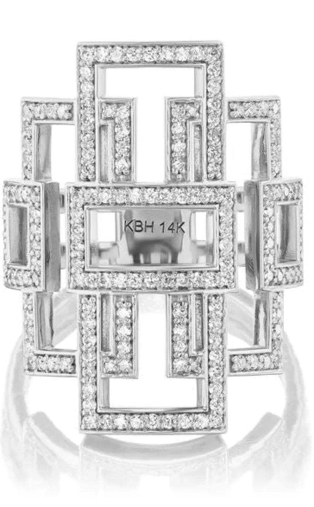 Woman KBH Fine Jewelry | Deco Diamond Greca Ring