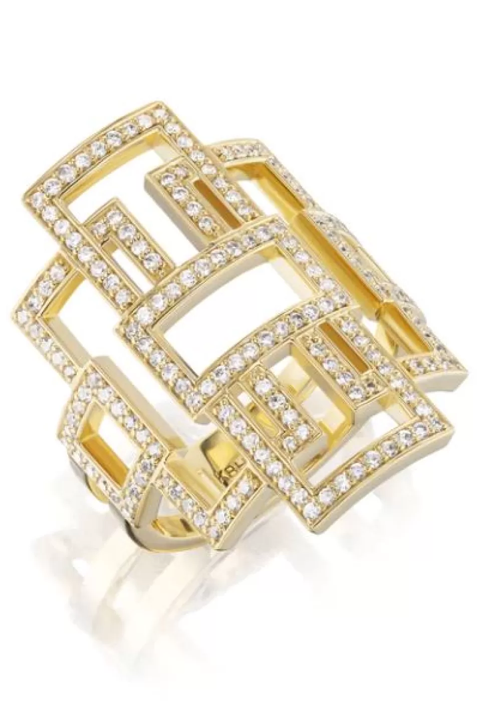 Woman KBH Fine Jewelry | Deco Diamond Greca Ring