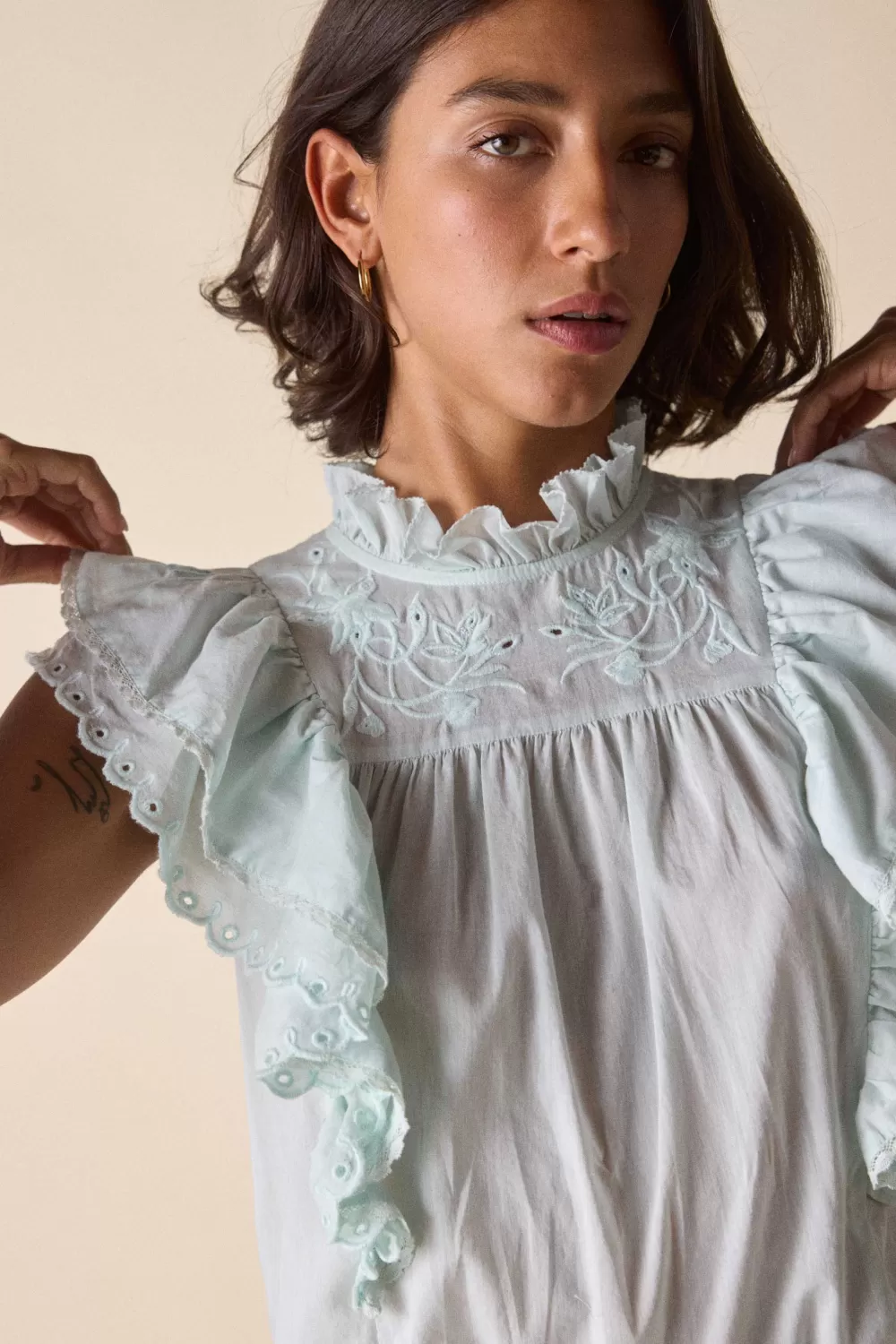 Woman St. Roche Tops | Elysian Top - Minty