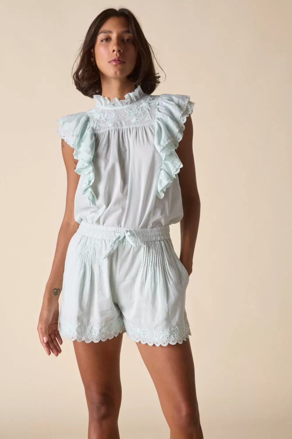 Woman St. Roche Tops | Elysian Top - Minty