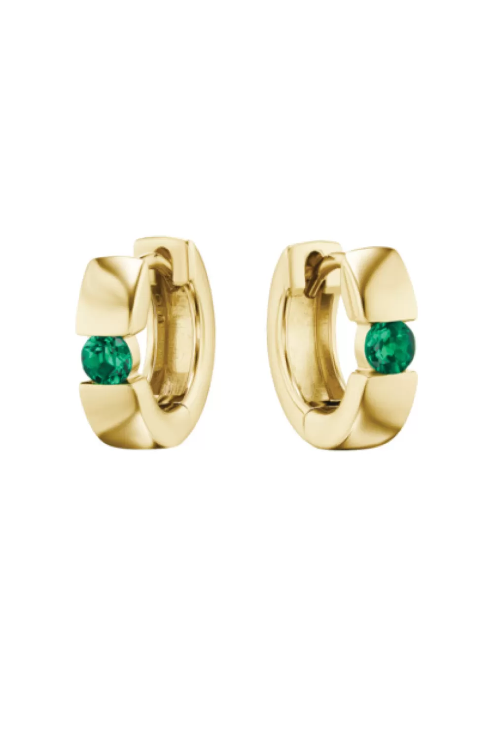 Woman KBH Fine Jewelry | Emerald Huggie
