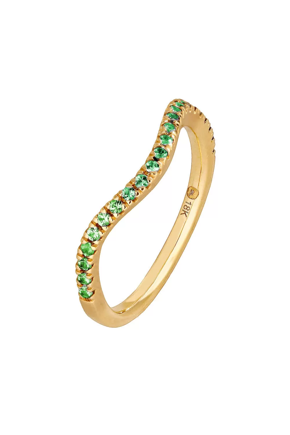 Woman Sandy Leong Fine Jewelry | Emerald Wave Stack Ring