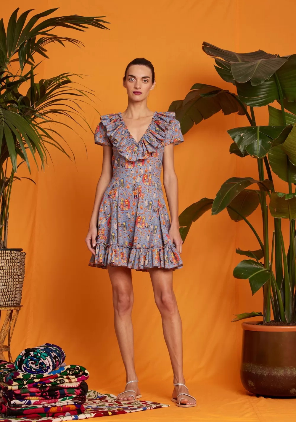 Woman Muzungu Sisters Dresses | Florence Dress Bihar Blessings Periwinkle