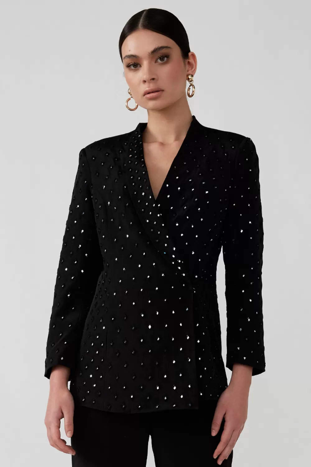 Woman Mastani Jackets | Gohar Mirror Blazer In Noir