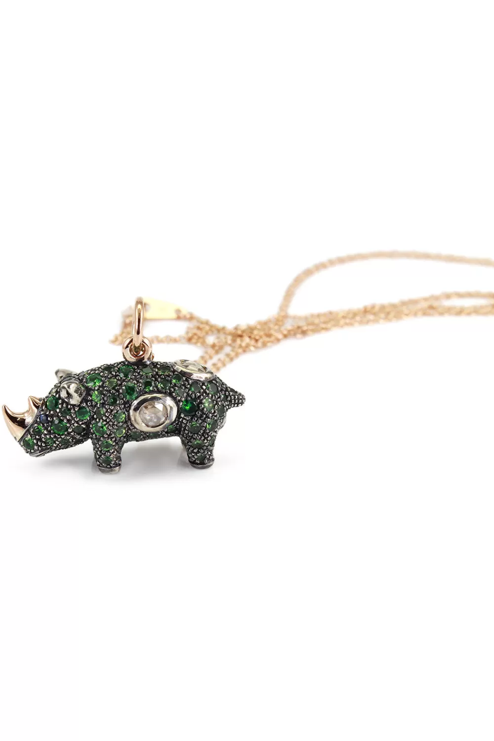 Woman Bibi van der Velden Fine Jewelry | Green Rhino Necklace