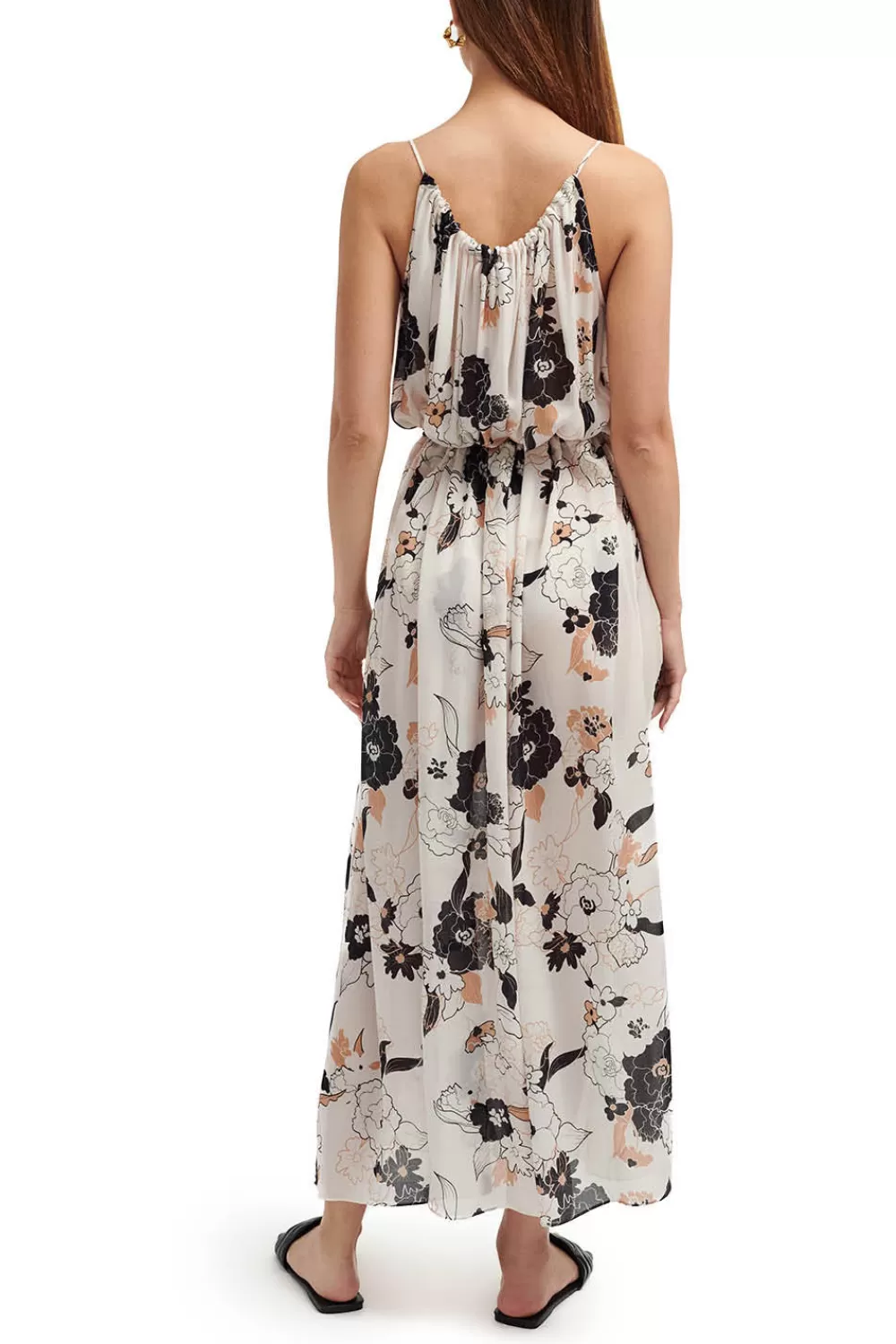 Woman Careste Dresses | Greta Dress In Winter Garden Cream