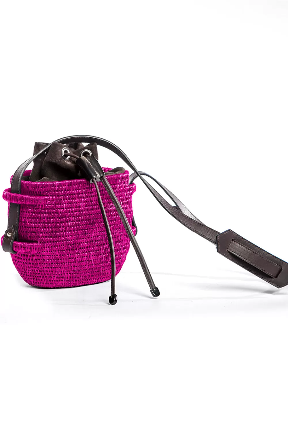 Woman Khokho Bags | Thembi Bucket Bag In Hot Pink