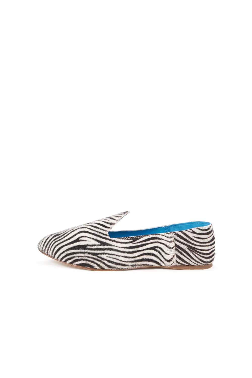 Woman OSAY Shoes | Leather Slide Loafer In Zebra Black