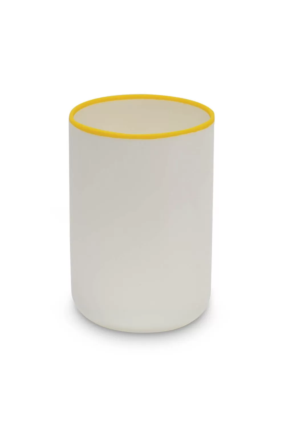 Woman Tina Frey Designs Furniture | Ligne Champagne Cooler In White With Sunshine Yellow Rim