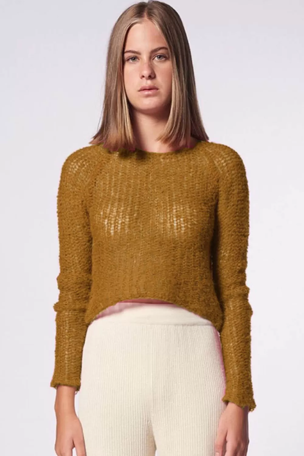 Woman Ayni Tops | Lima Sweater In Toffee (Natural Plantbased Dye)