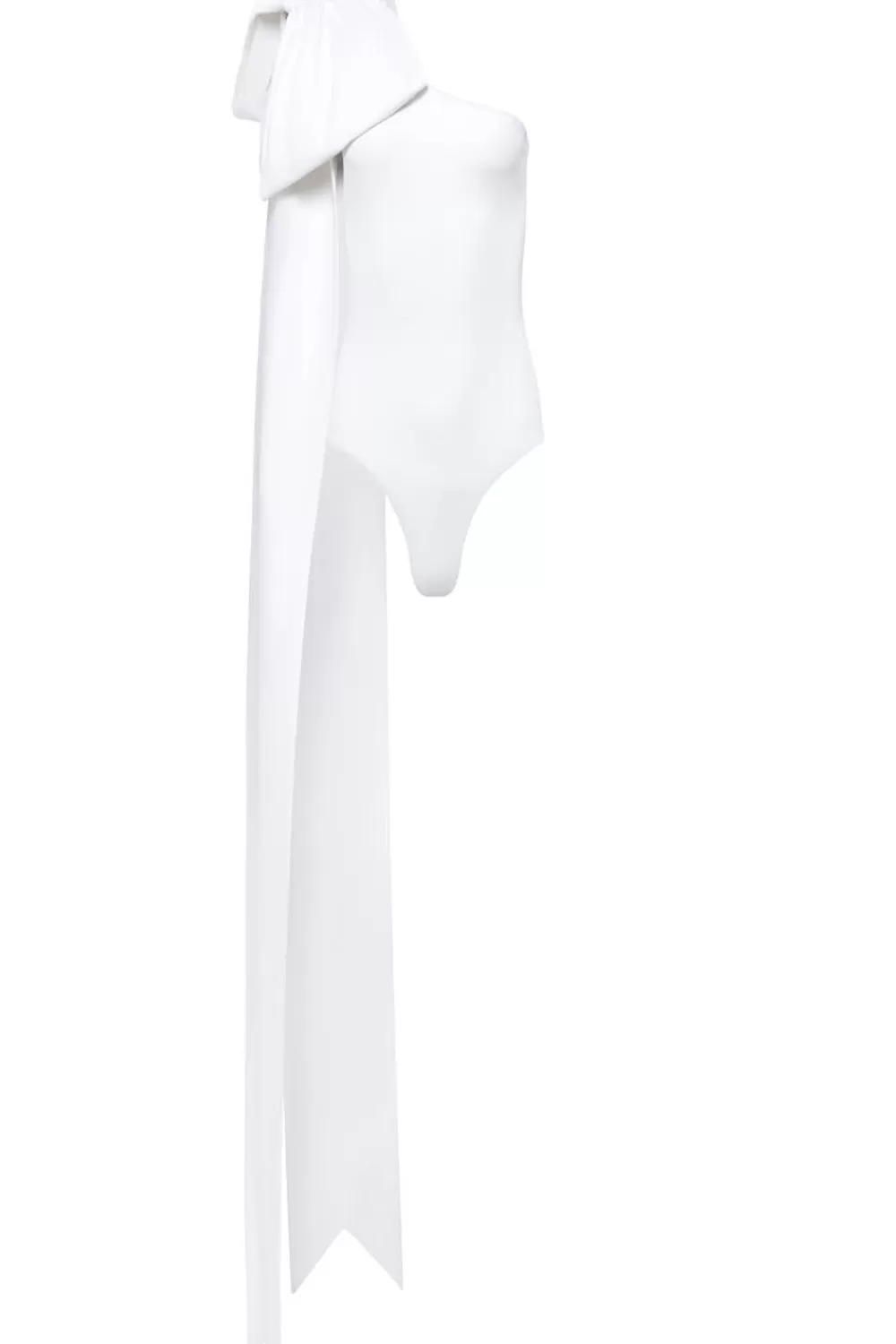 Woman Tabacaru Beachwear | Milly Swimsuit In White With White Bow