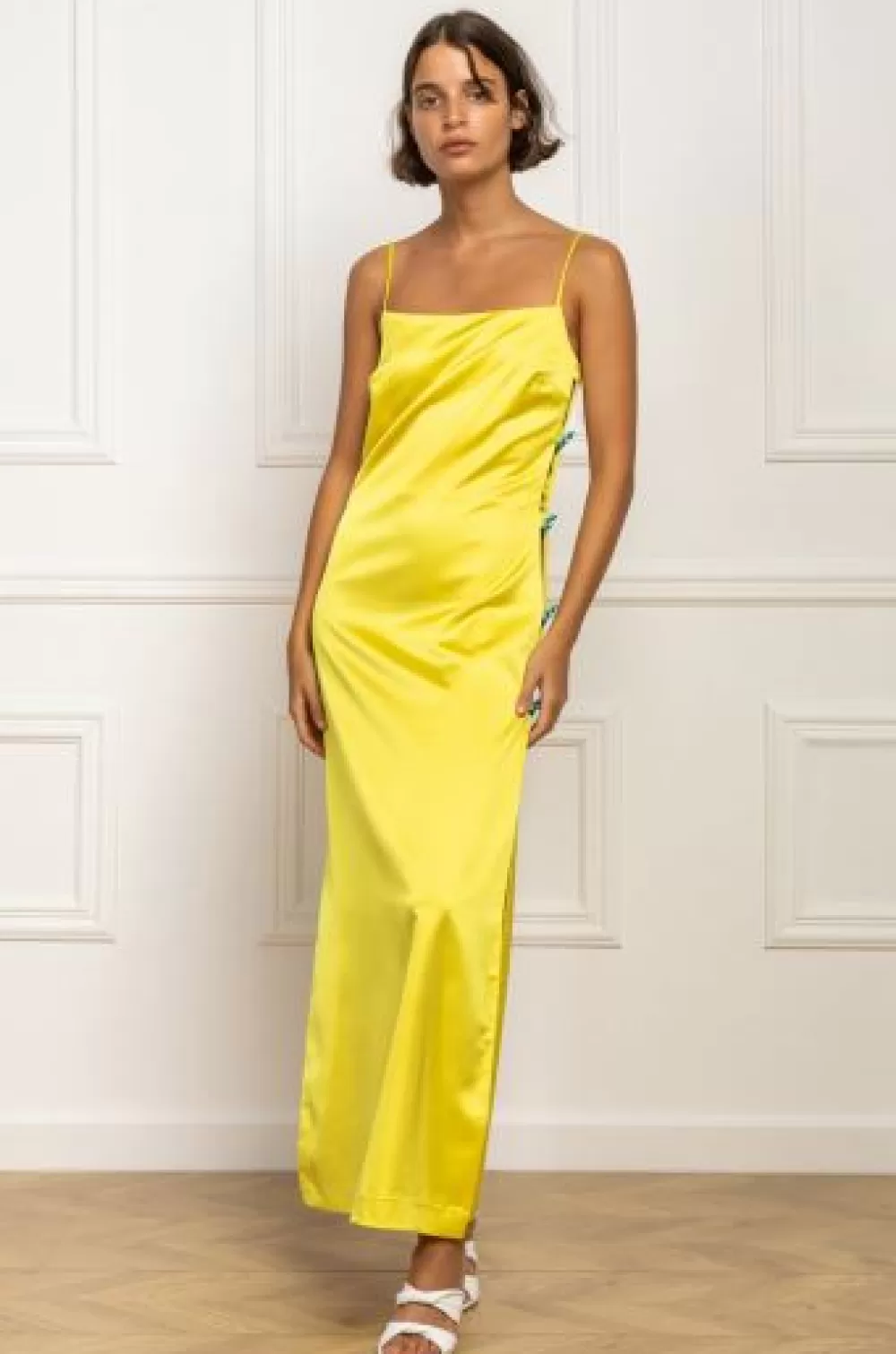 Woman Stefania Vaidani Dresses | Odysee Silk Dress Yellow