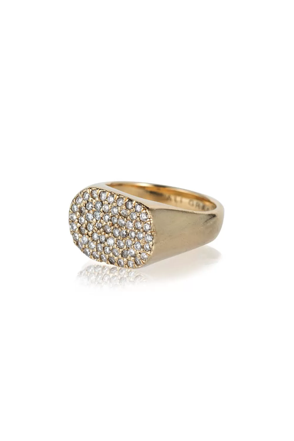 Woman Ali Grace Fine Jewelry | Pave Diamond Signet Ring