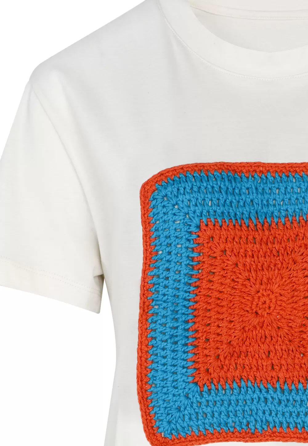 Woman Alexandra Bueno Tops | Pom Pom Island T-Shirt Handmade Crochet