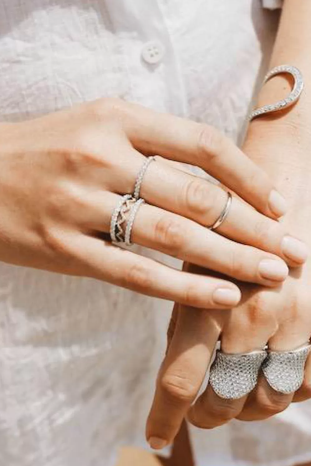 Woman KBH Fine Jewelry | Reclaimed Classic Ring In White Gold