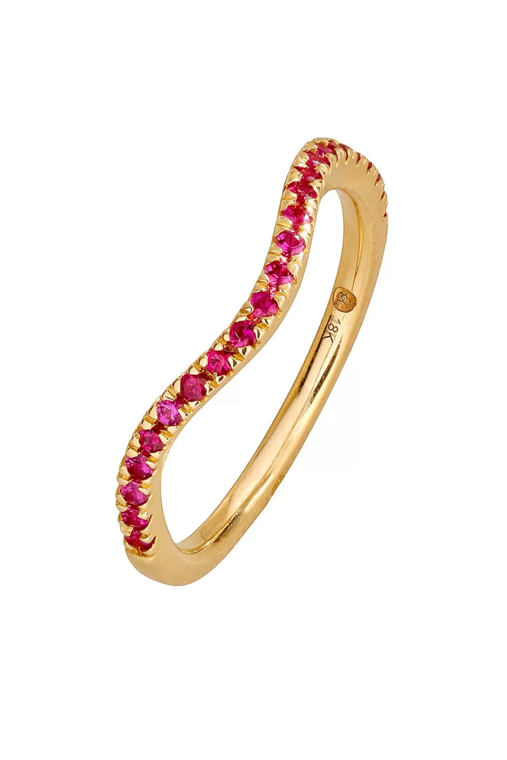 Woman Sandy Leong Fine Jewelry | Ruby Wave Stack Ring