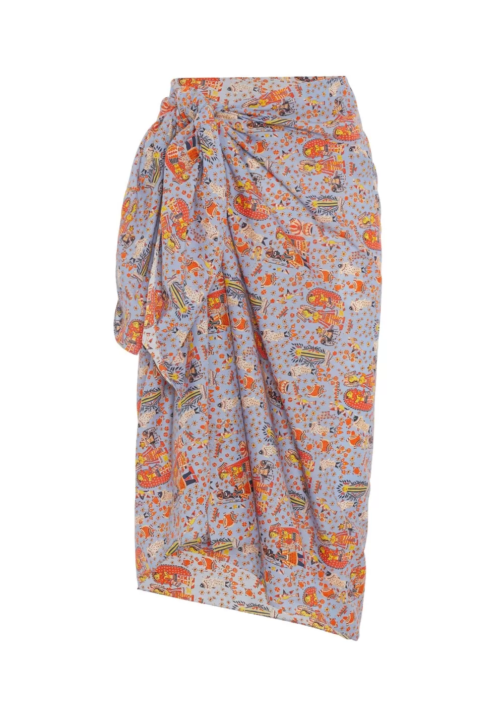 Woman Muzungu Sisters Beachwear | Sarong Bihar Blessings Periwinkle