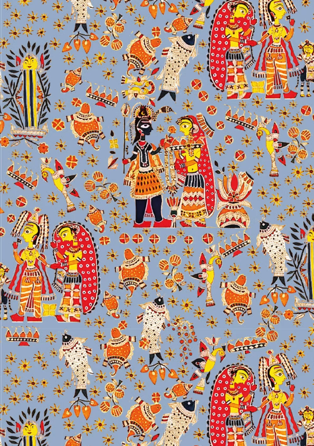 Woman Muzungu Sisters Beachwear | Sarong Bihar Blessings Periwinkle