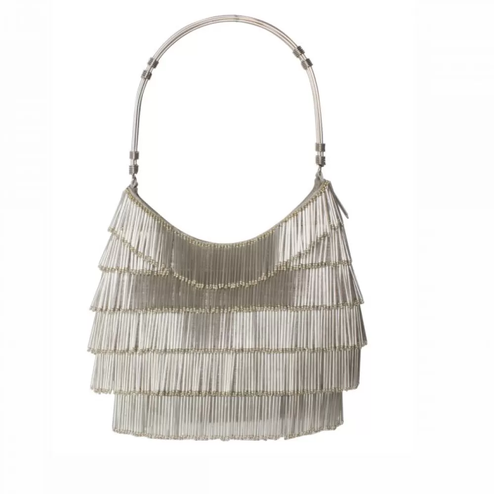 Woman Sarah's Bag Bags | Shimmer Silver Bestie