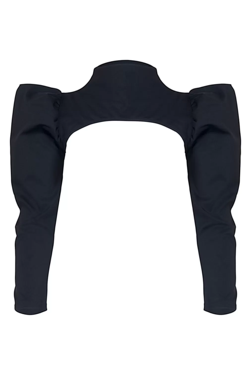 Woman Port de Bras Tops | Shoulder Piece Black