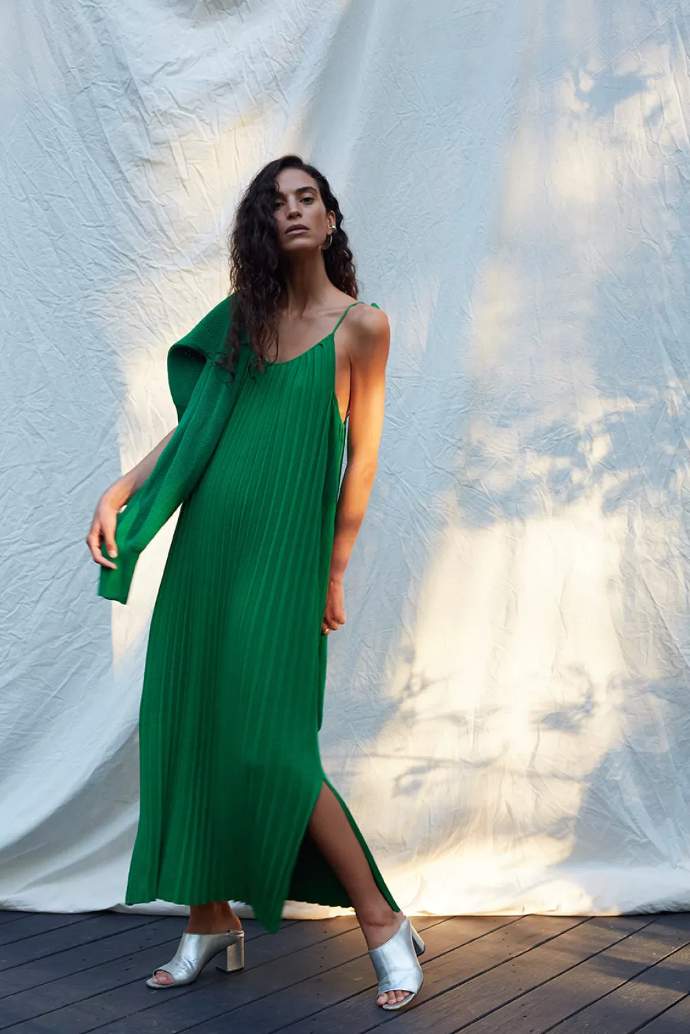 Woman Eleven Six Knitwear | Simone Dress | Kelly Green