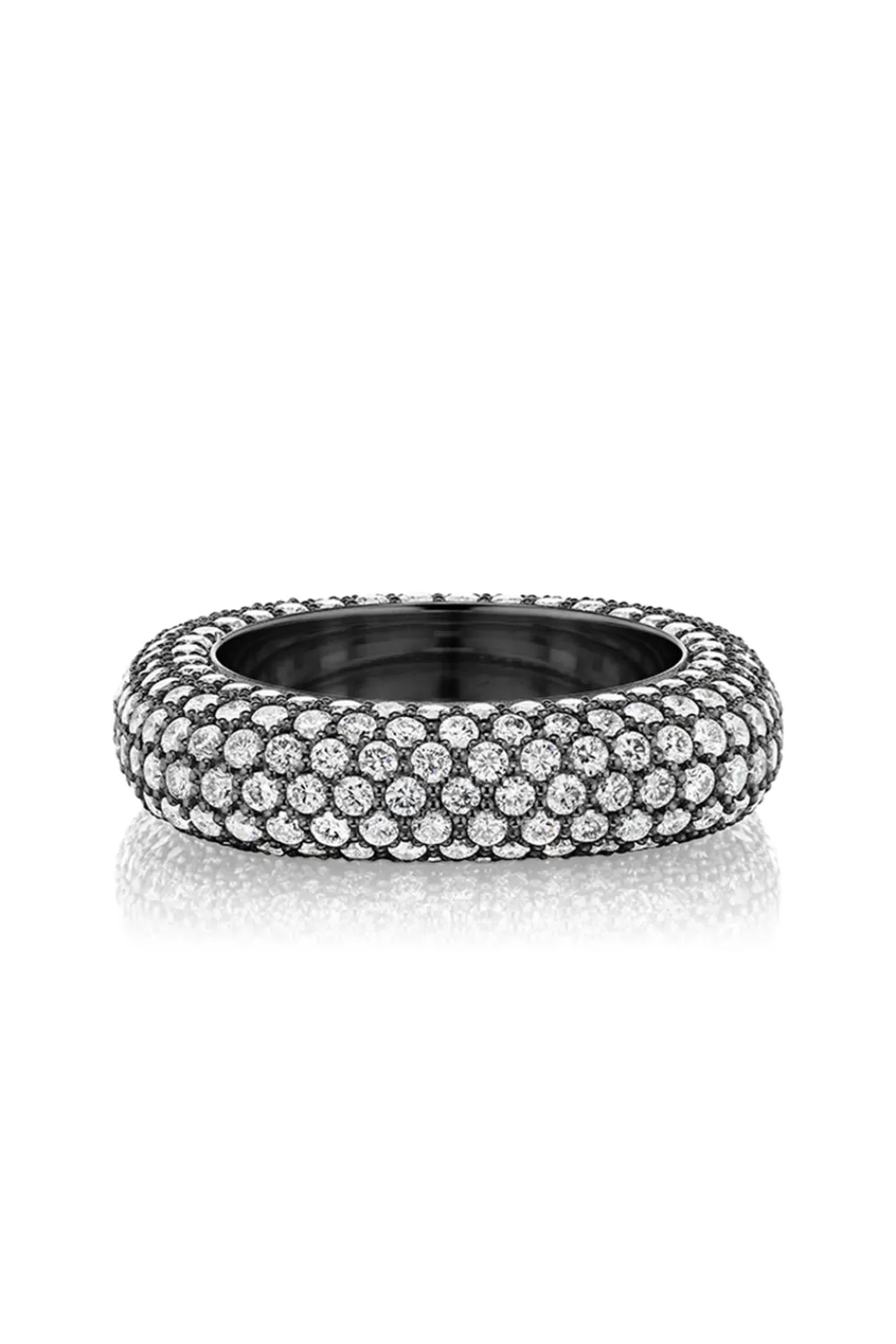 Woman KBH Fine Jewelry | Square Bling Ring In Black Rhodium