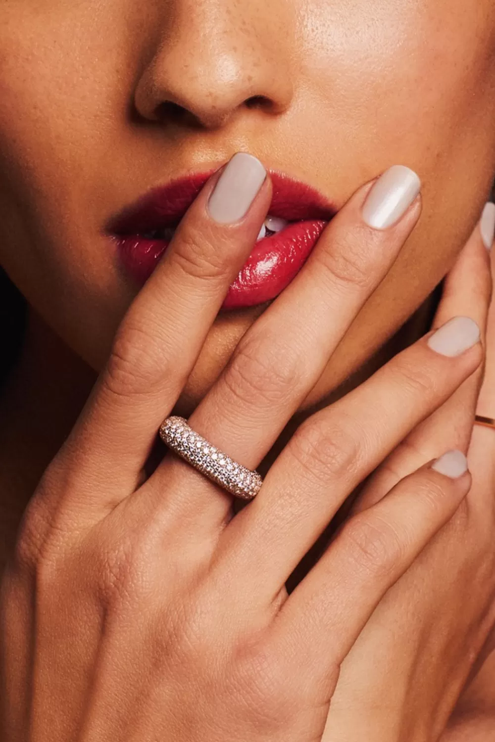 Woman KBH Fine Jewelry | Square Bling Ring In Black Rhodium