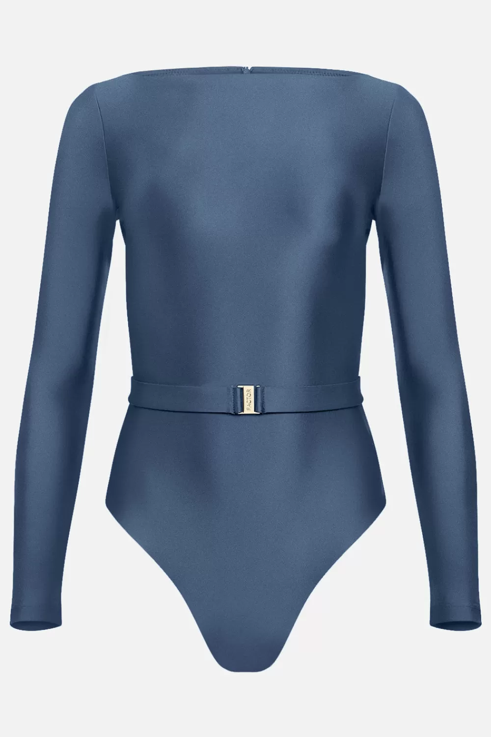 Woman Factor Bermuda Beachwear | The Bateau Silhouette Swimsuit In Horizon Blue