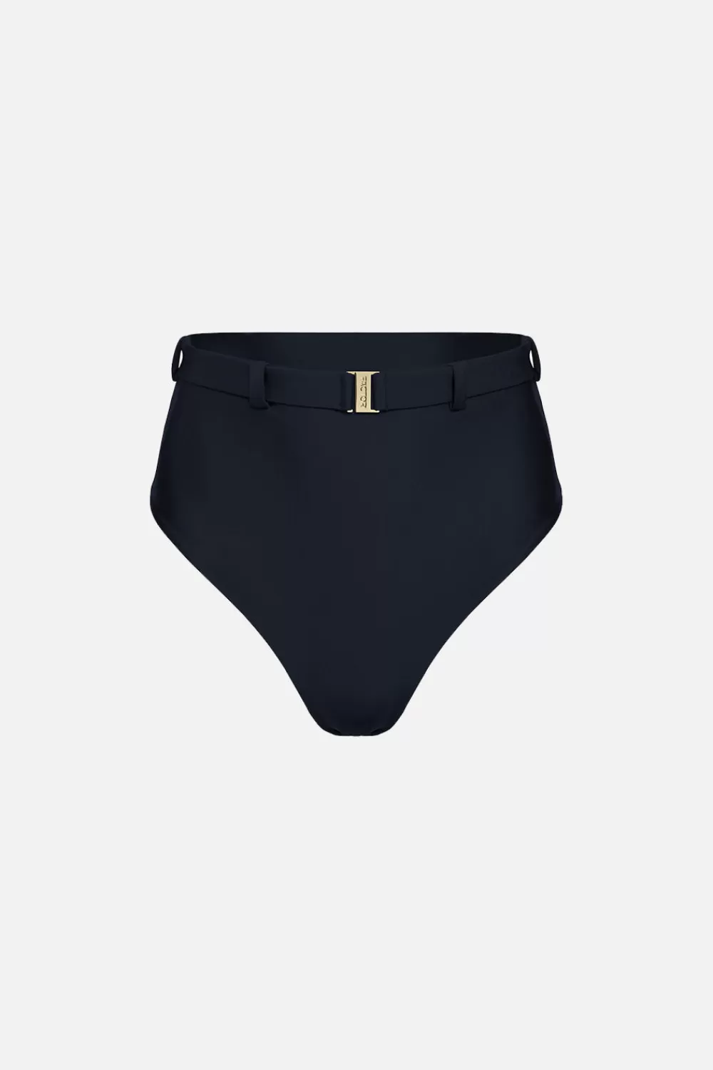 Woman Factor Bermuda Beachwear | The High Waist Silhouette Bikini Bottom In Ocean