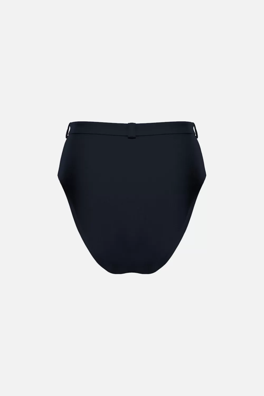 Woman Factor Bermuda Beachwear | The High Waist Silhouette Bikini Bottom In Ocean