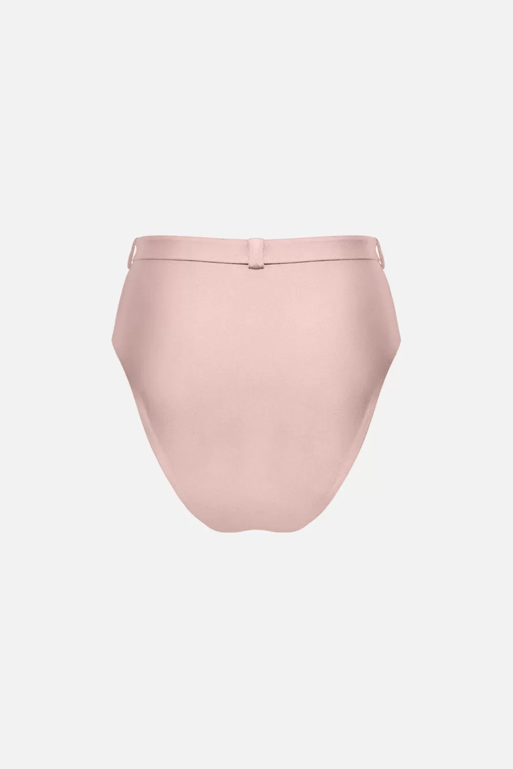 Woman Factor Bermuda Beachwear | The High Waist Silhouette Bikini Bottom In Pink Sand
