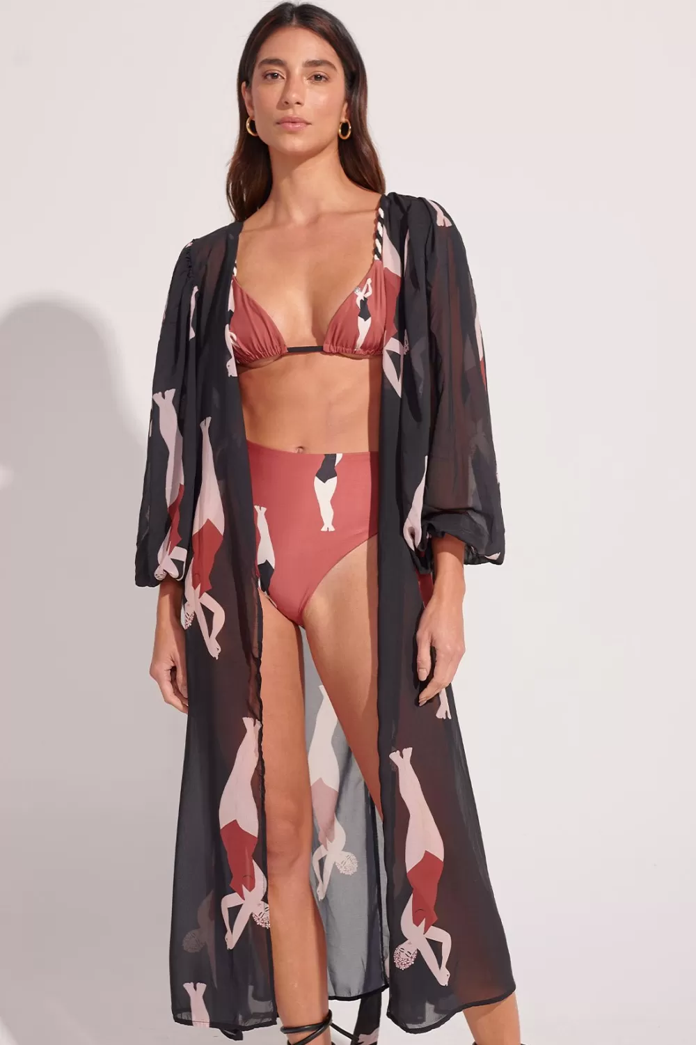 Woman Ancora Beachwear | The Make Me Art Maxi Kimono